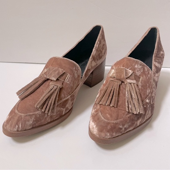 Rebecca Minkoff Edie Velvet Tassel Loafers Size 8 - Picture 3 of 13
